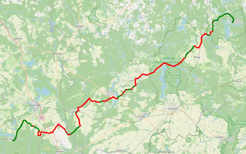 Trasa nr 13 Tranzyt Żukowo Borne Sylinowo