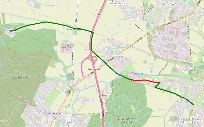 Zabrze-Przezchlebie po szutrze