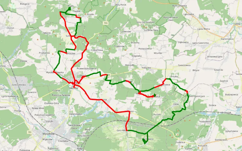 Hucisko Polen Süd Tour 2023 -5. Tag 2. Wüste: steile/lange Hügel!
