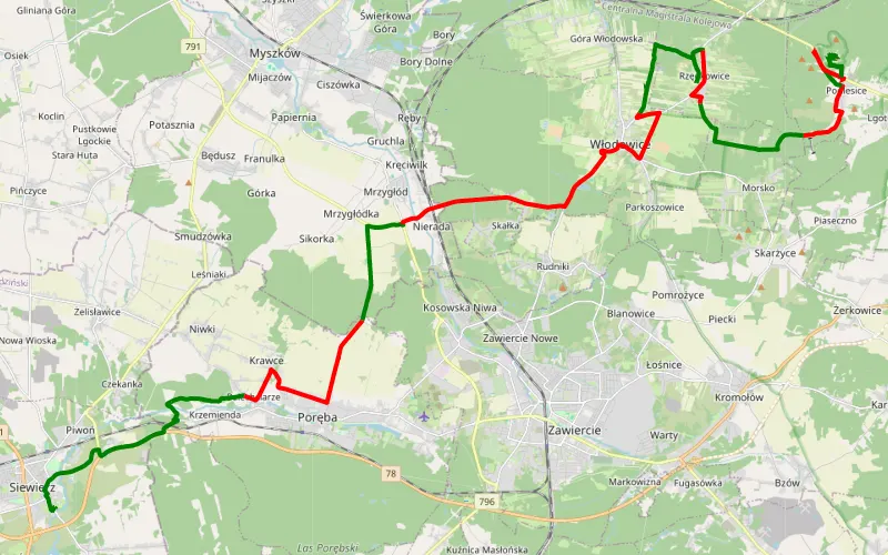 Siewierz - Góra Zborów - Podlesice