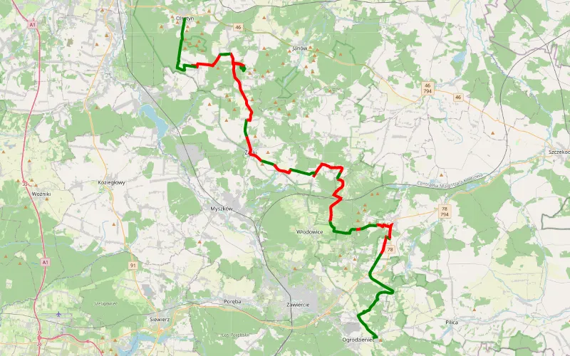 Podzamcze - Olsztyn