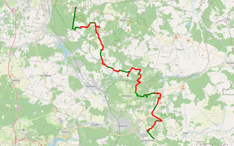 Podzamcze - Olsztyn