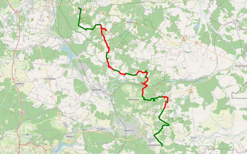Podzamcze - Olsztyn