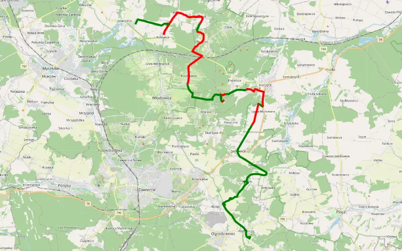 Podzamcze - Jaworznik