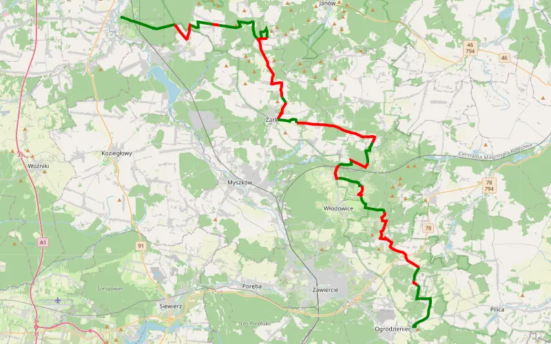Poczesna - Ogrodzieniec podzamcze