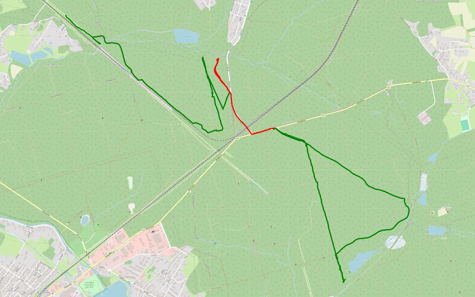 Map of Wielopole - Golejów - Kamień - 10.3 km offroad trail, Rybnik