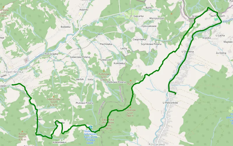 Pudowie - Koszarawa