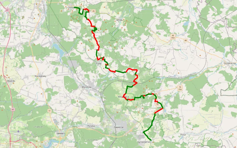 Olsztyn - Podzamcze z dobra końcówka