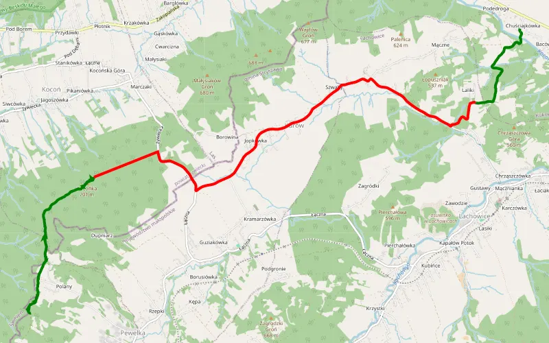 Trasa offroad 9.86 km