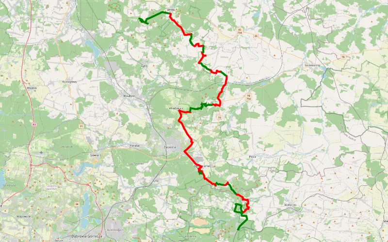 Olkusz - Ogrodzieniec - pustynia Siedlecka