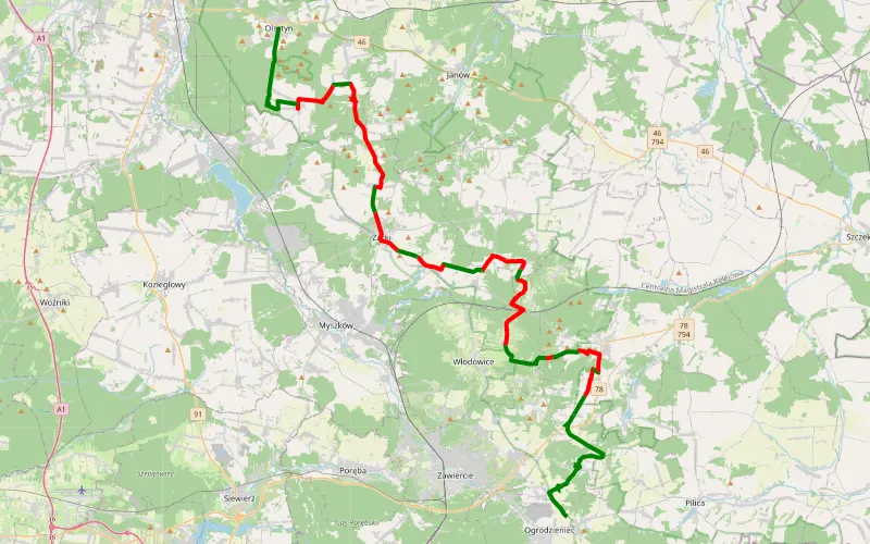 Podzamcze - Olsztyn
