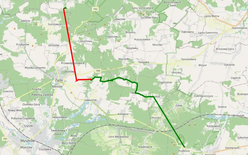 Siedlec - Podlesice roadbook