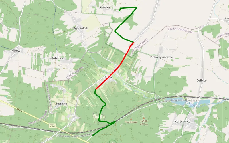 Hucisko - Tomiszowice