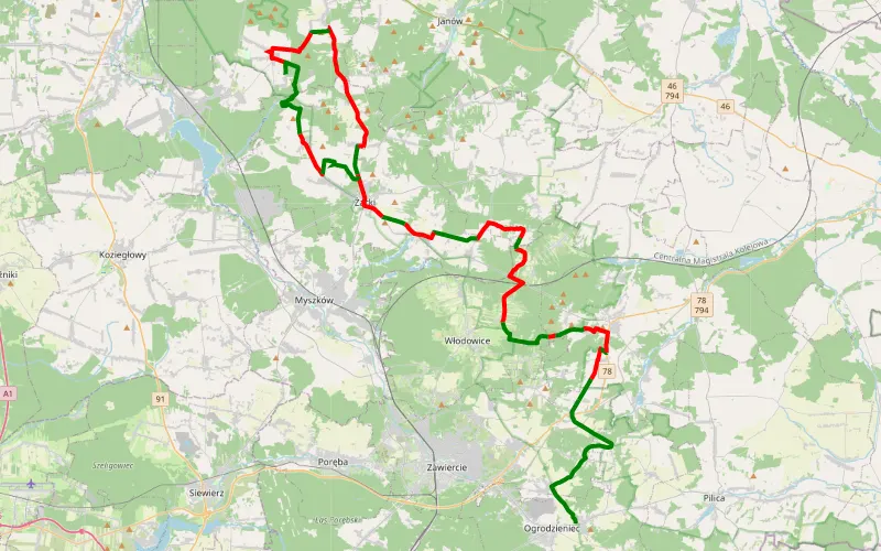 Podzamcze - Leśniów