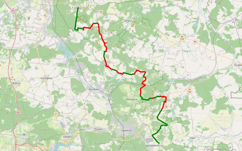 Podzamcze - Olsztyn