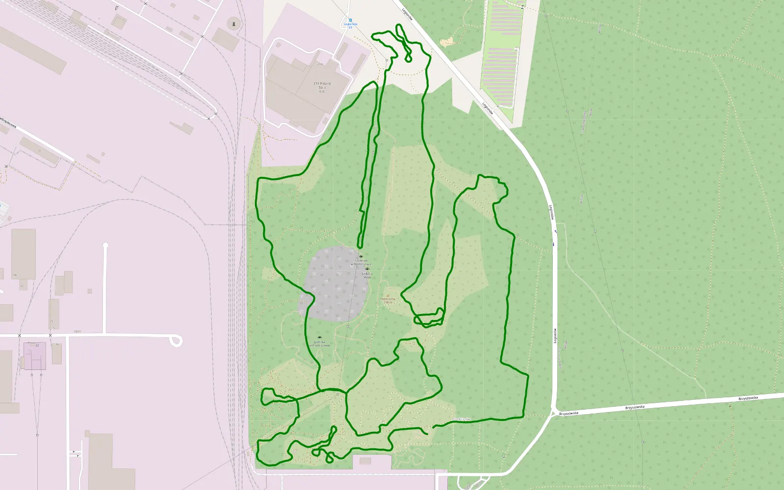 Map of 1h neew - 7.3 km offroad trail, Częstochowa