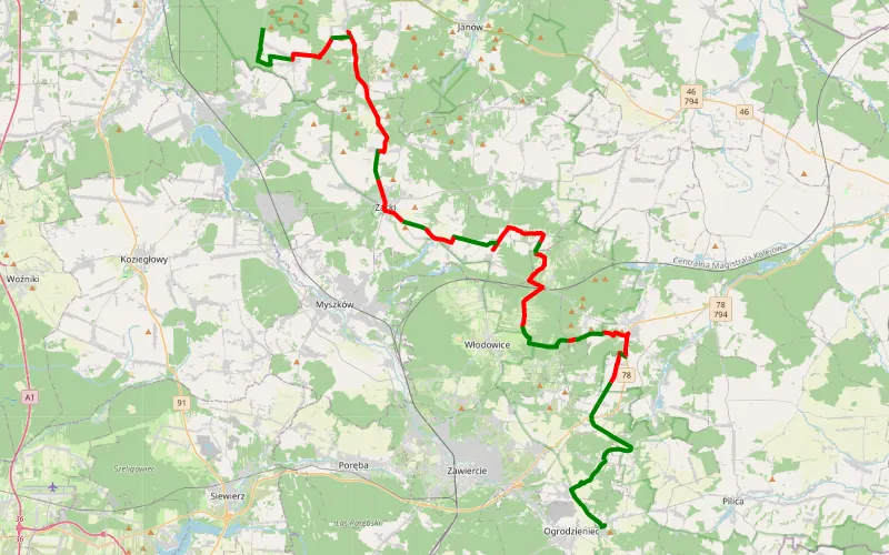 Podzamcze - Biskupice Okręcie