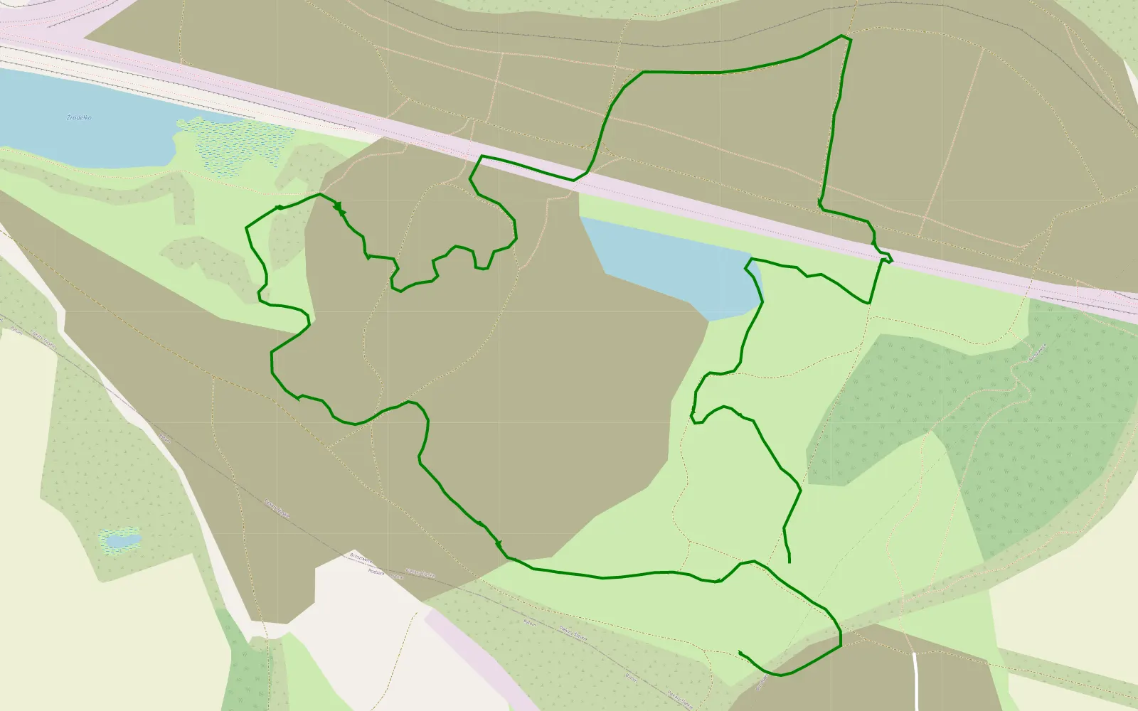 Mapa trasy TERENÓWKA 6RST.gpx - 2.7 km trasy offroad, Piekary Śląskie