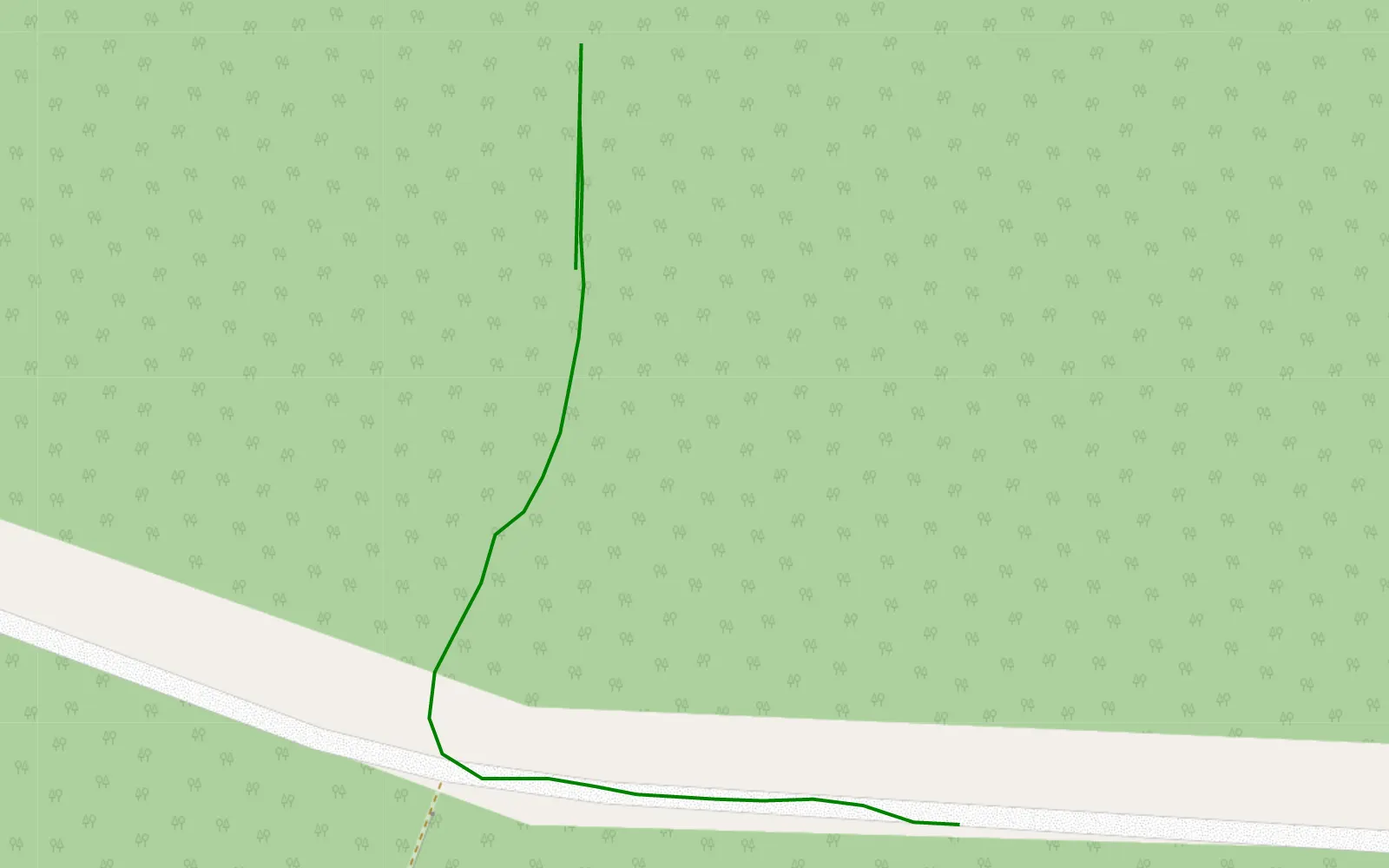 Map of Okrąglik - 0.2 km offroad trail, Lubliniec County