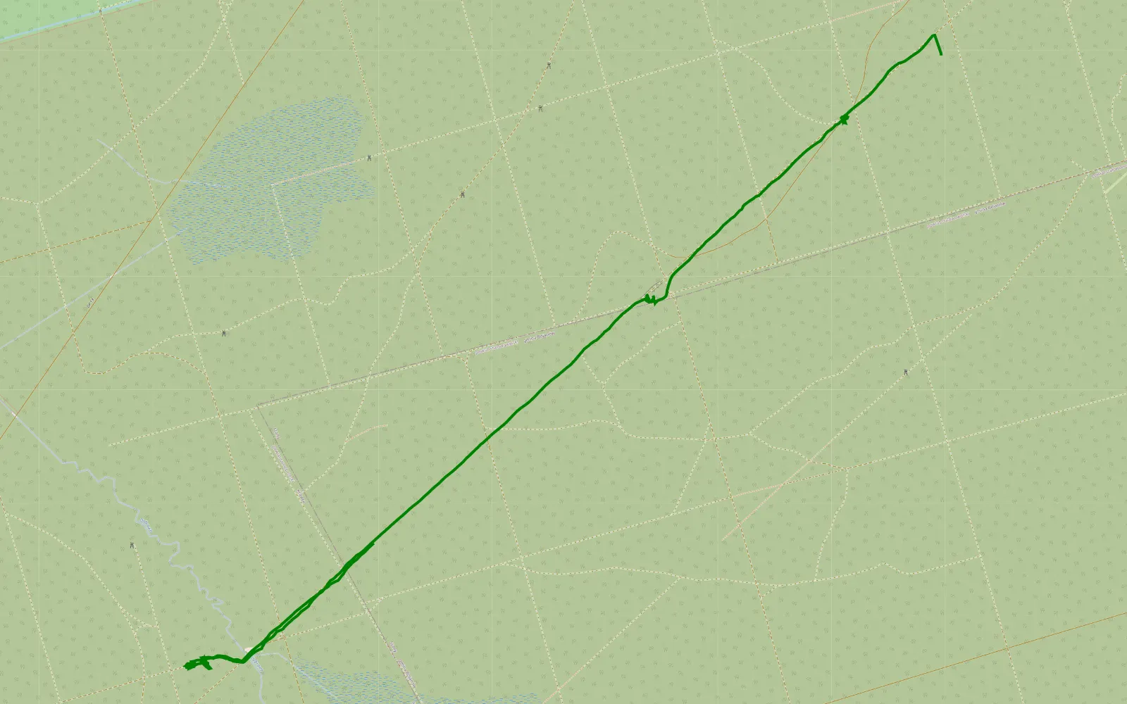 Map of Poligon Krawce - 5.2 km offroad trail, Tarnobrzeg County