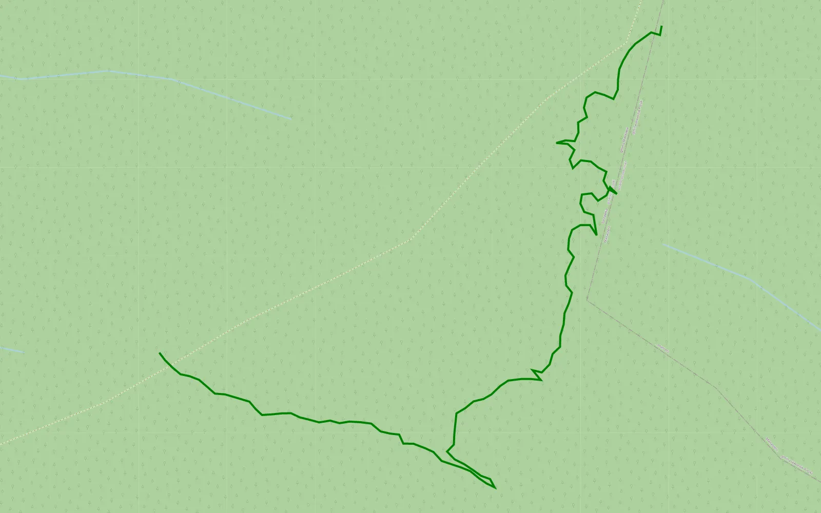 Mapa trasy Hadle Kańczuckie - 0.7 km trasy offroad, Powiat Łańcucki
