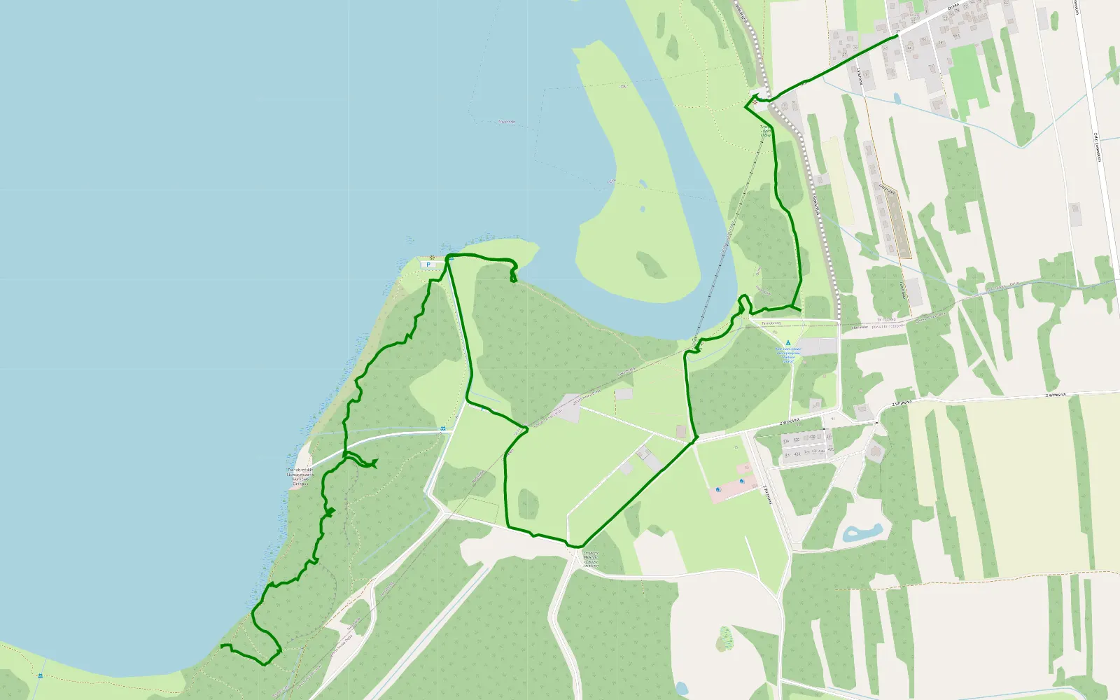 Map of Machów - Ocice - 4.4 km offroad trail, Tarnobrzeg