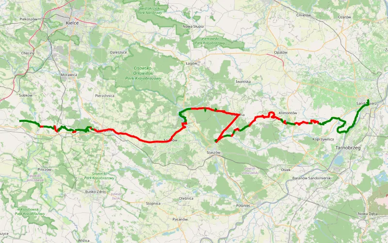 Chwaścice - Sandomierz