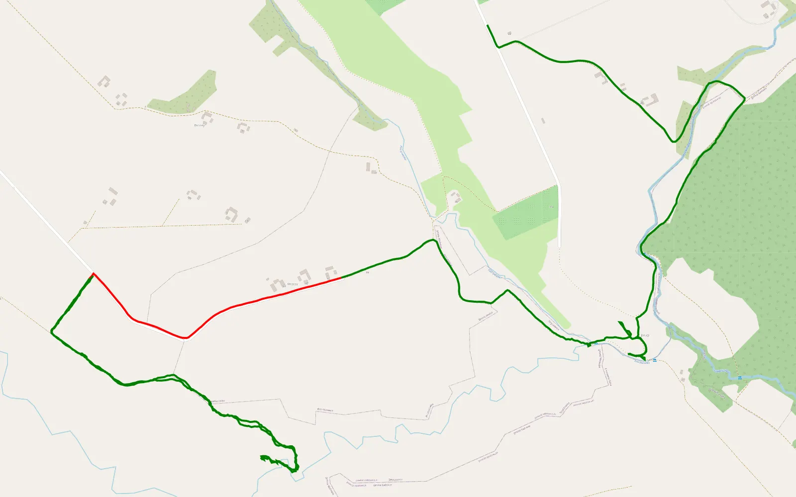 Map of Wyjazd po Lenę - 6.7 km offroad trail, Ostrowiec County