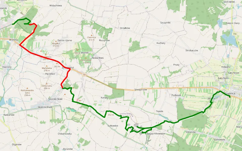 Kików - Widuchowa - Bronina
