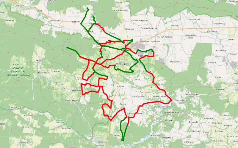 Okolice Łagowa Polski Offroad