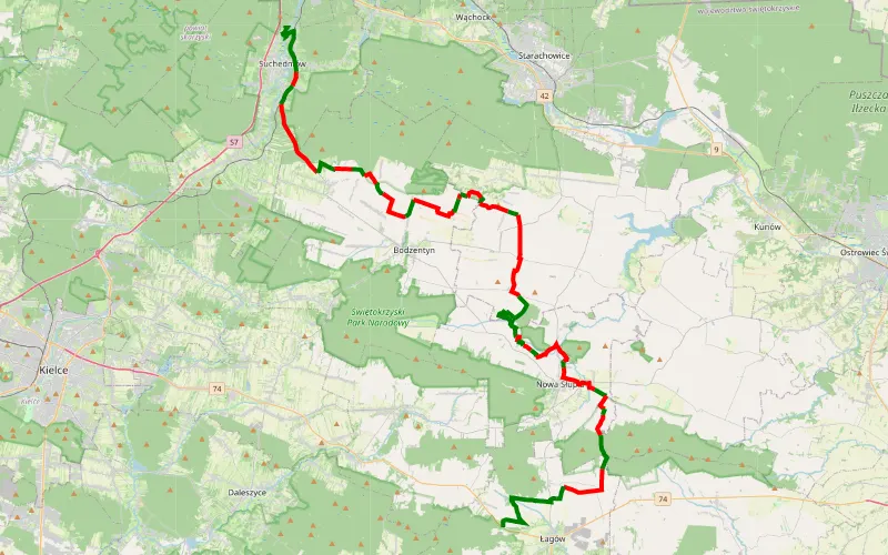 Świętokrzyskie - BFG trasa 14/ Suchedniów-Złota woda