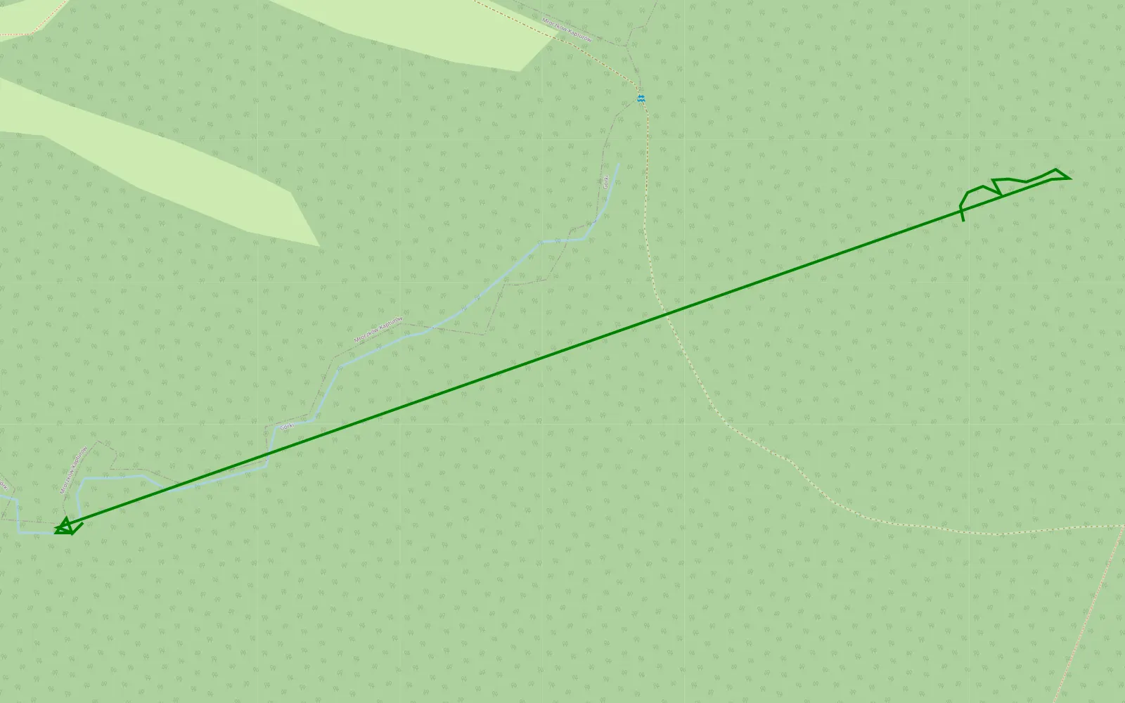 Map of ORP1 - 0.4 km offroad trail, Skarżysko County