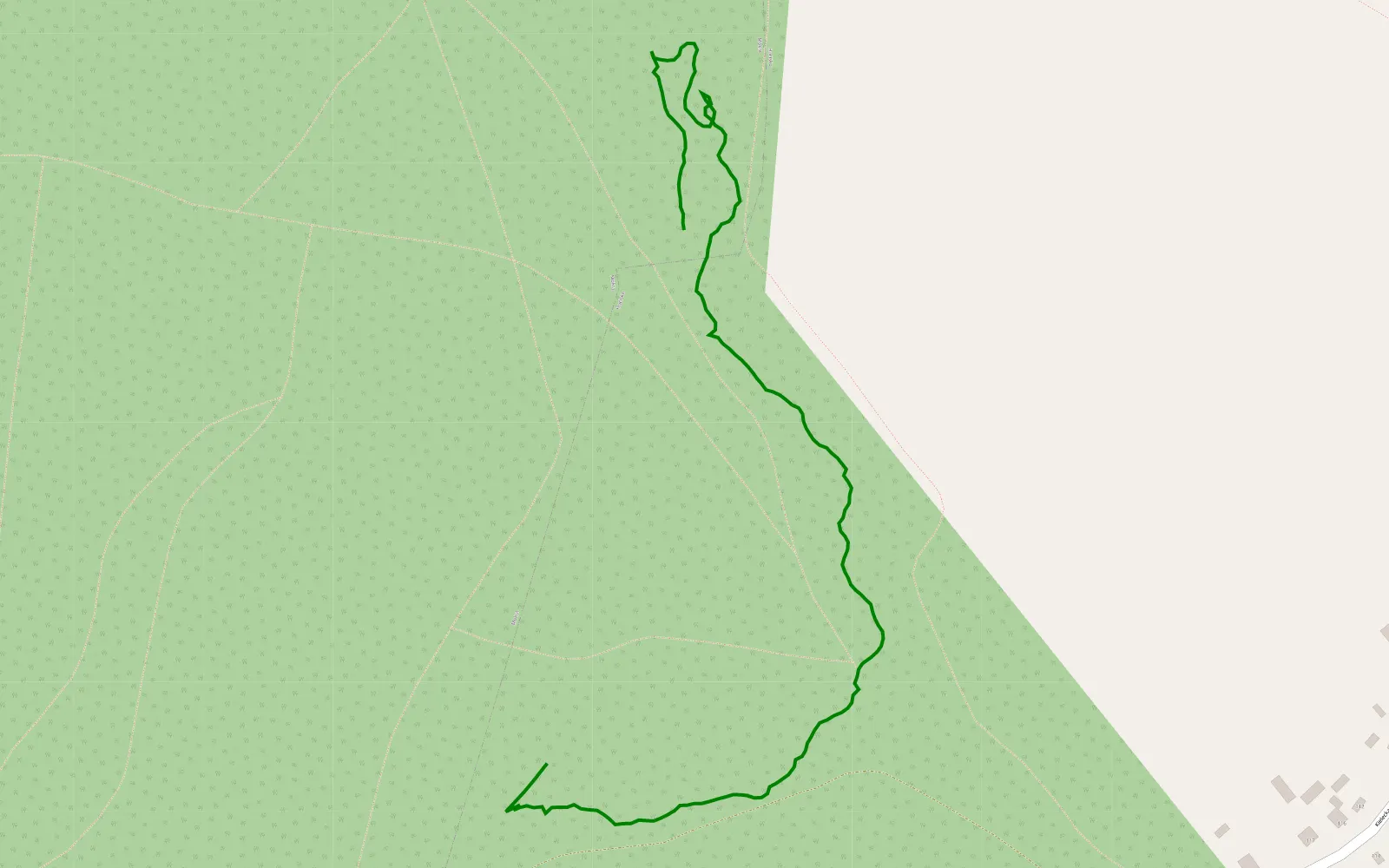 Map of Próba 5 Proto - 1.2 km offroad trail, Końskie County