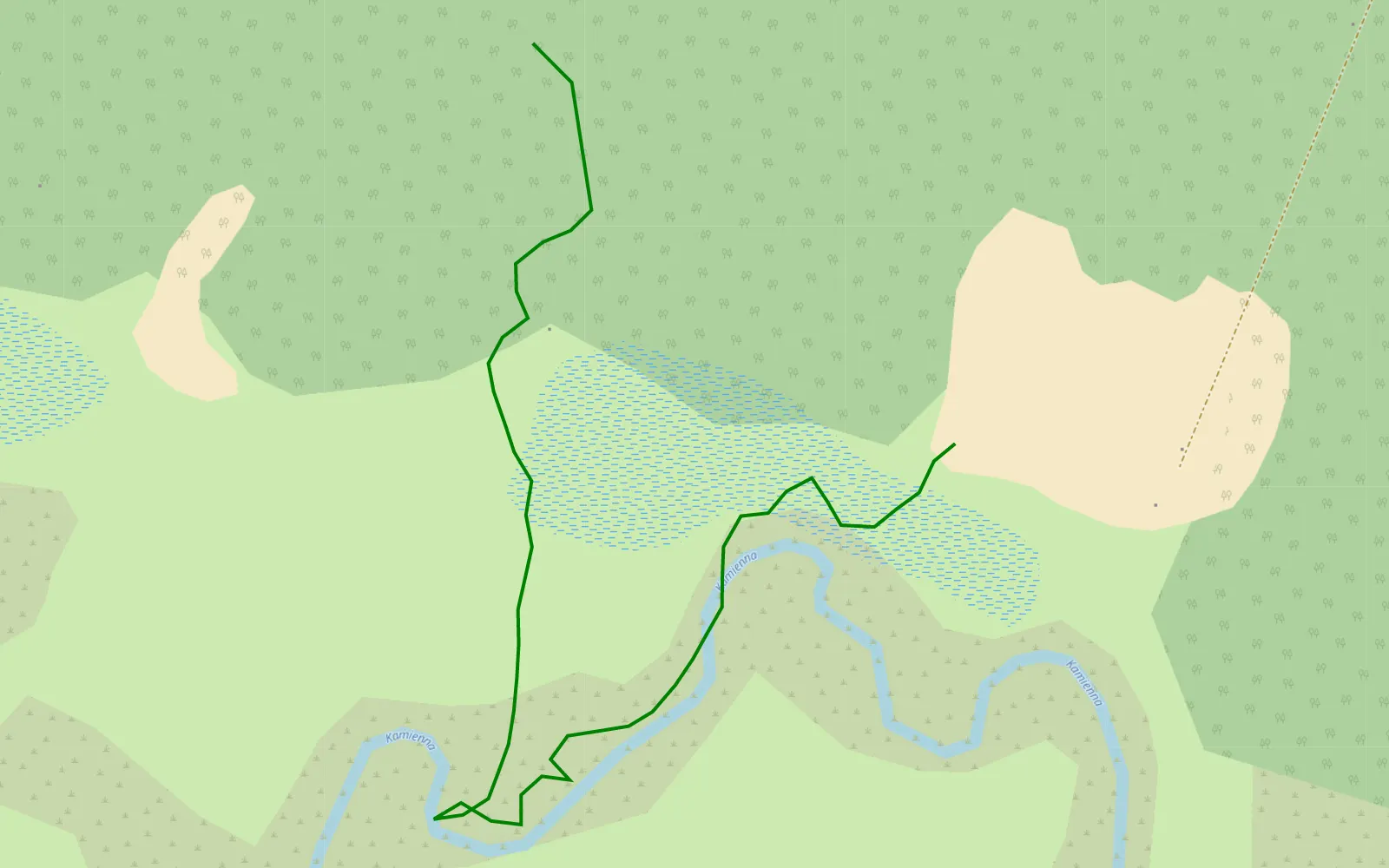 Map of Wołów - 0.3 km offroad trail, Skarżysko County