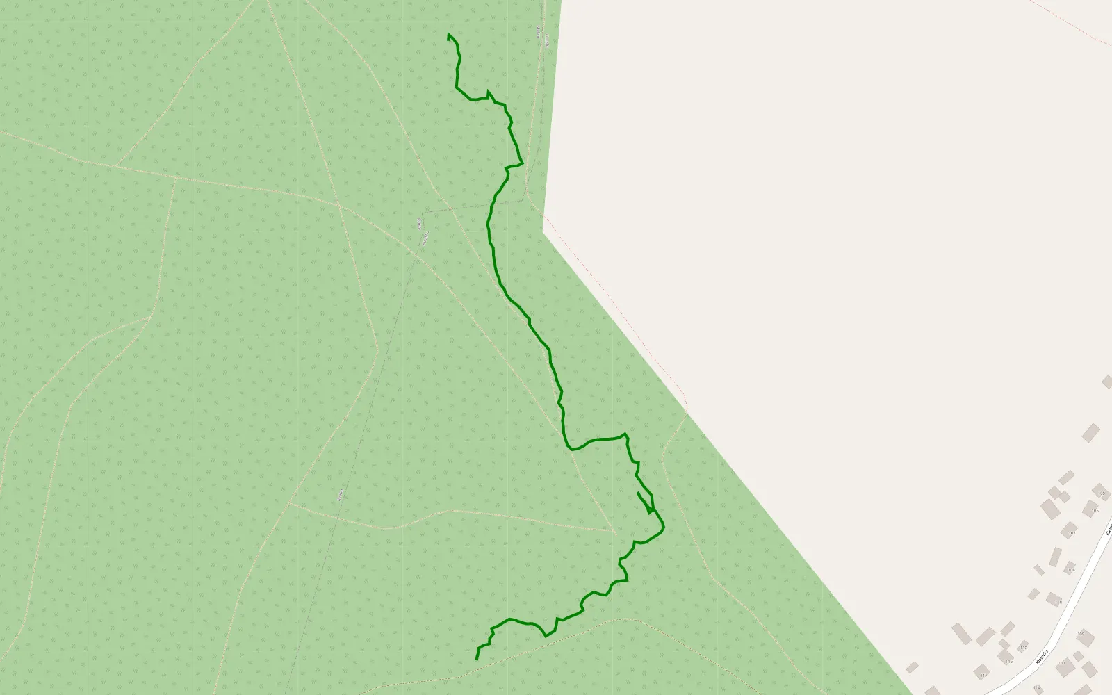 Mapa trasy Próba 1 - 1 km trasy offroad, Powiat Konecki