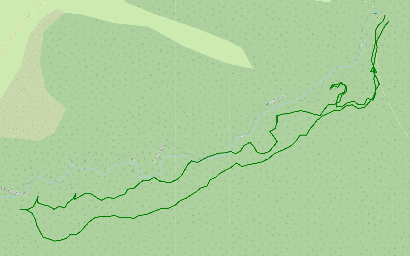 Map of Próba 5 - 1 km offroad trail, Skarżysko County
