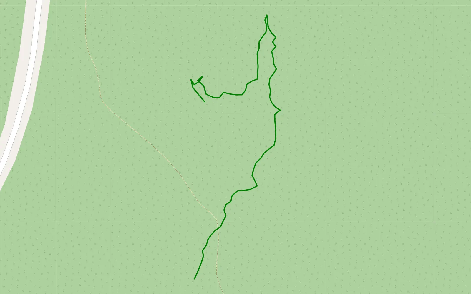 Map of Próba 4 Proto - 0.5 km offroad trail, Końskie County