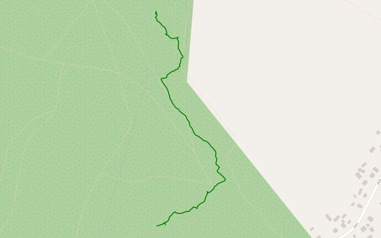 Mapa trasy Próba 1 - 0.9 km trasy offroad, Powiat Konecki