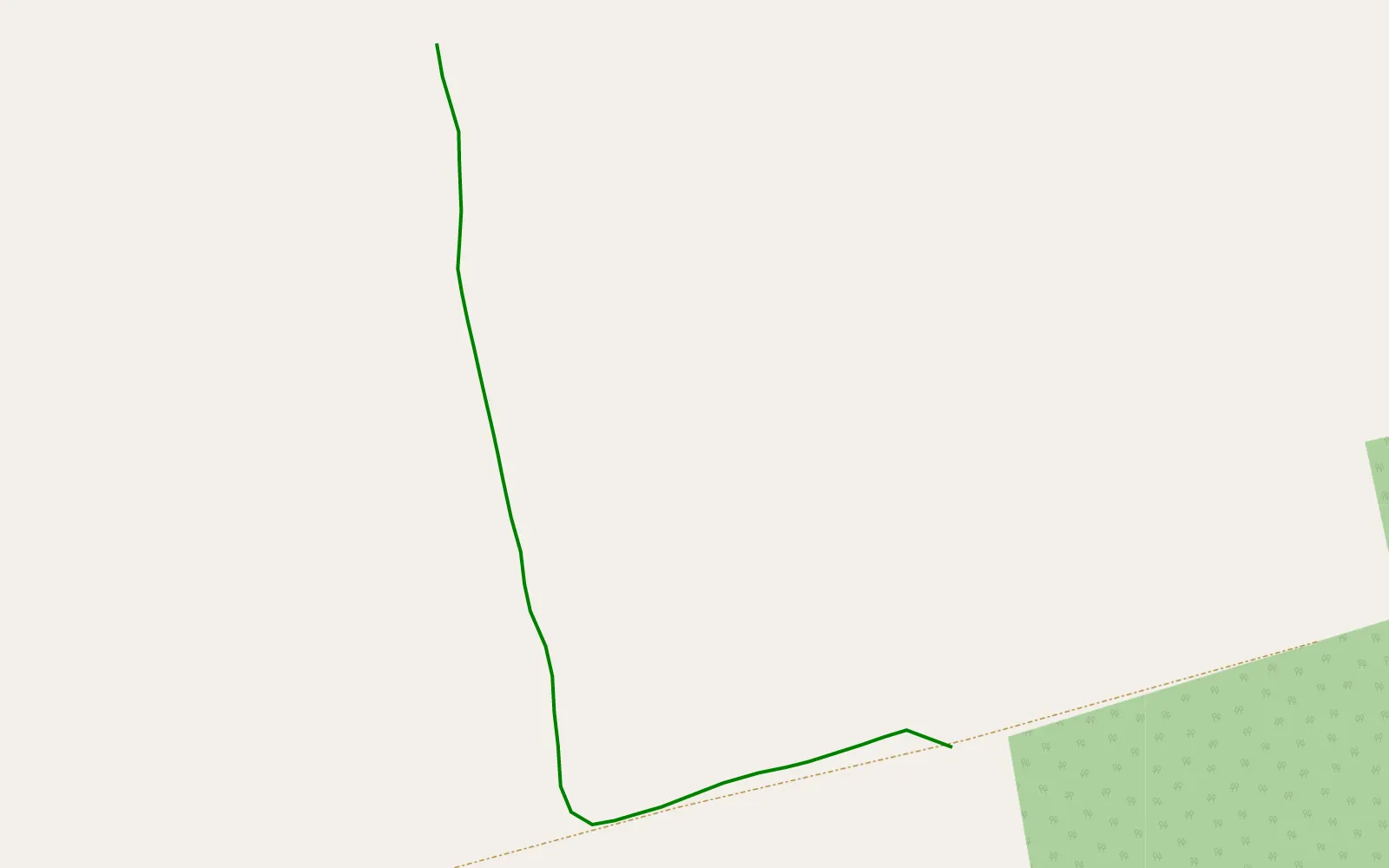 Map of Kozina - 0.3 km offroad trail, Busko County