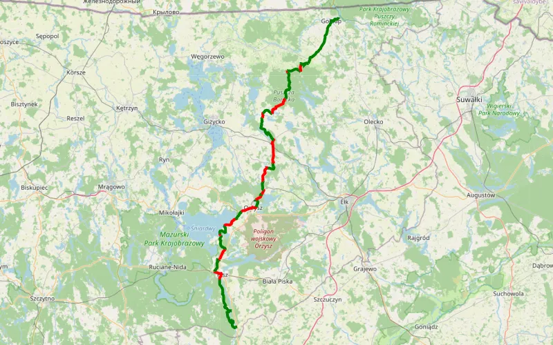 Mazury - Kolno -> Goldap