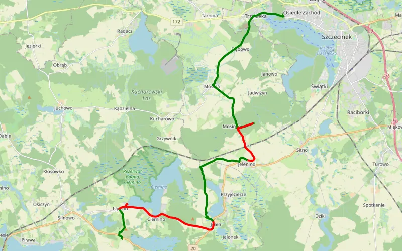 ZPOR 8B - Szczecinek-Smiadowo trasa z njz.pl