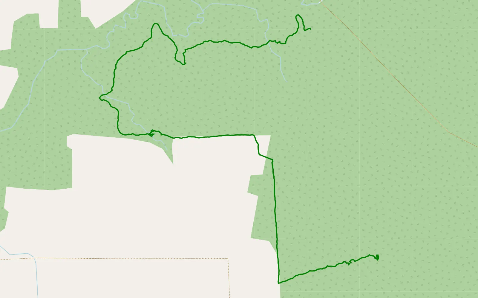 Map of Jeźyce - Jeżyczki - 2.9 km offroad trail, Sławno County