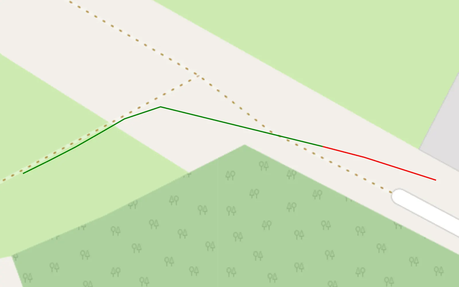 Mapa trasy Przytoń - 0.1 km trasy offroad, Powiat Drawski