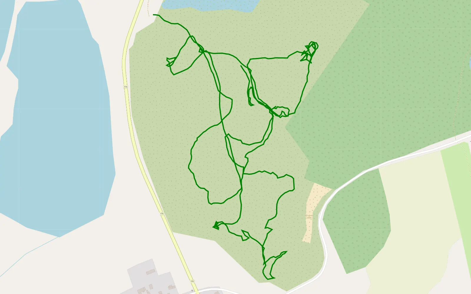 Mapa trasy Drawski Tor Offroad - 4.3 km trasy offroad, Powiat Drawski