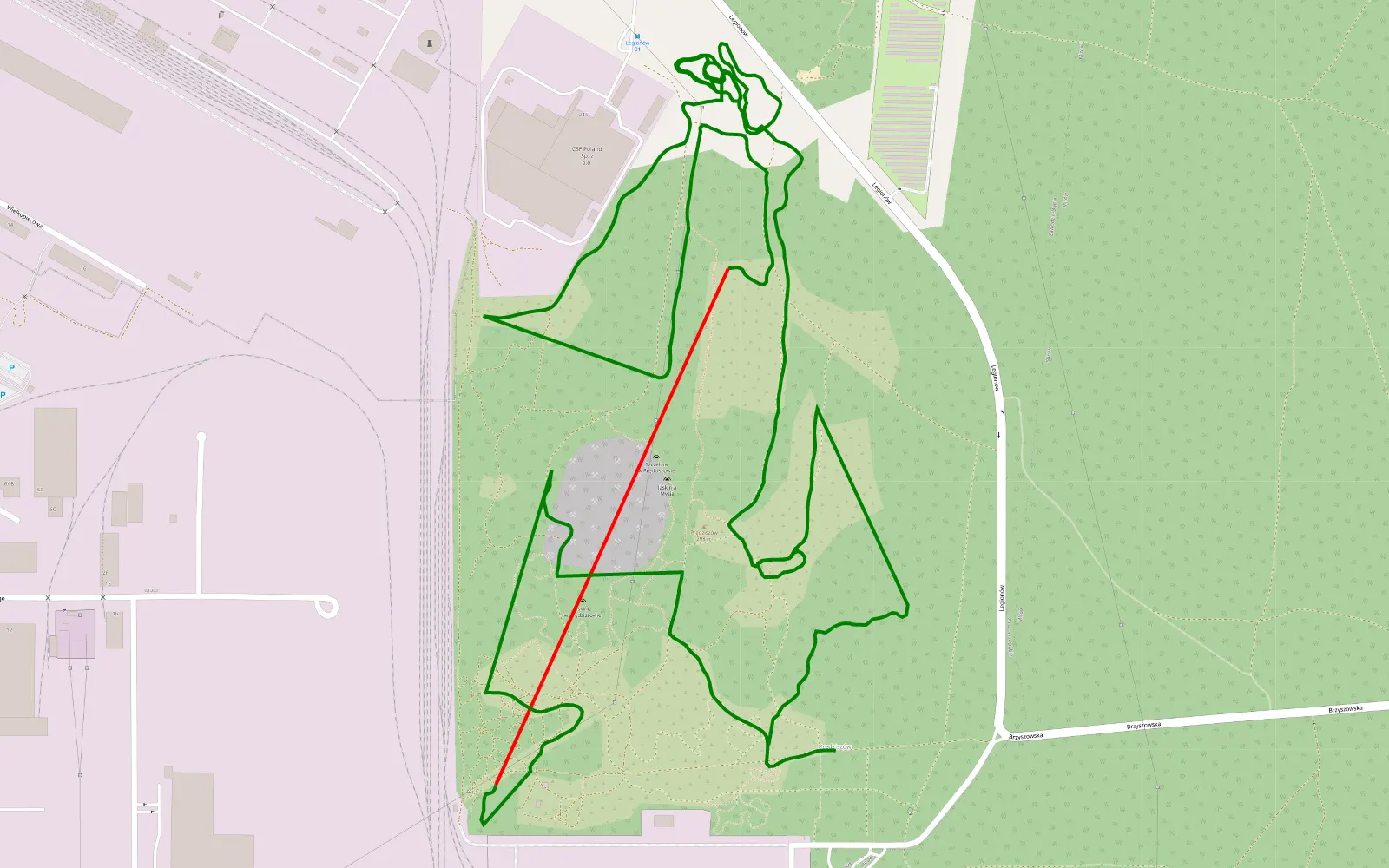 Mapa trasy Prędziszów - 6.8 km trasy offroad, Częstochowa