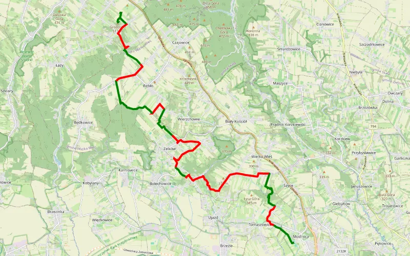 Modlnica - Jaskinia Borsucza - Lepianka