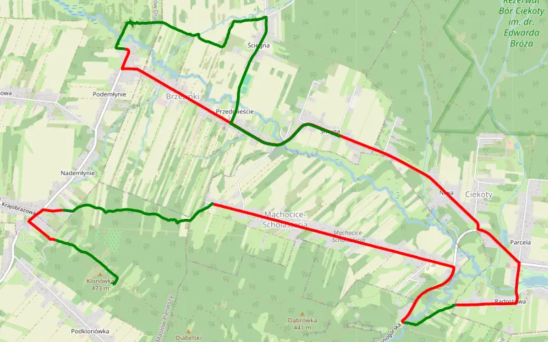 Masłów Klonówka - Brzezinki