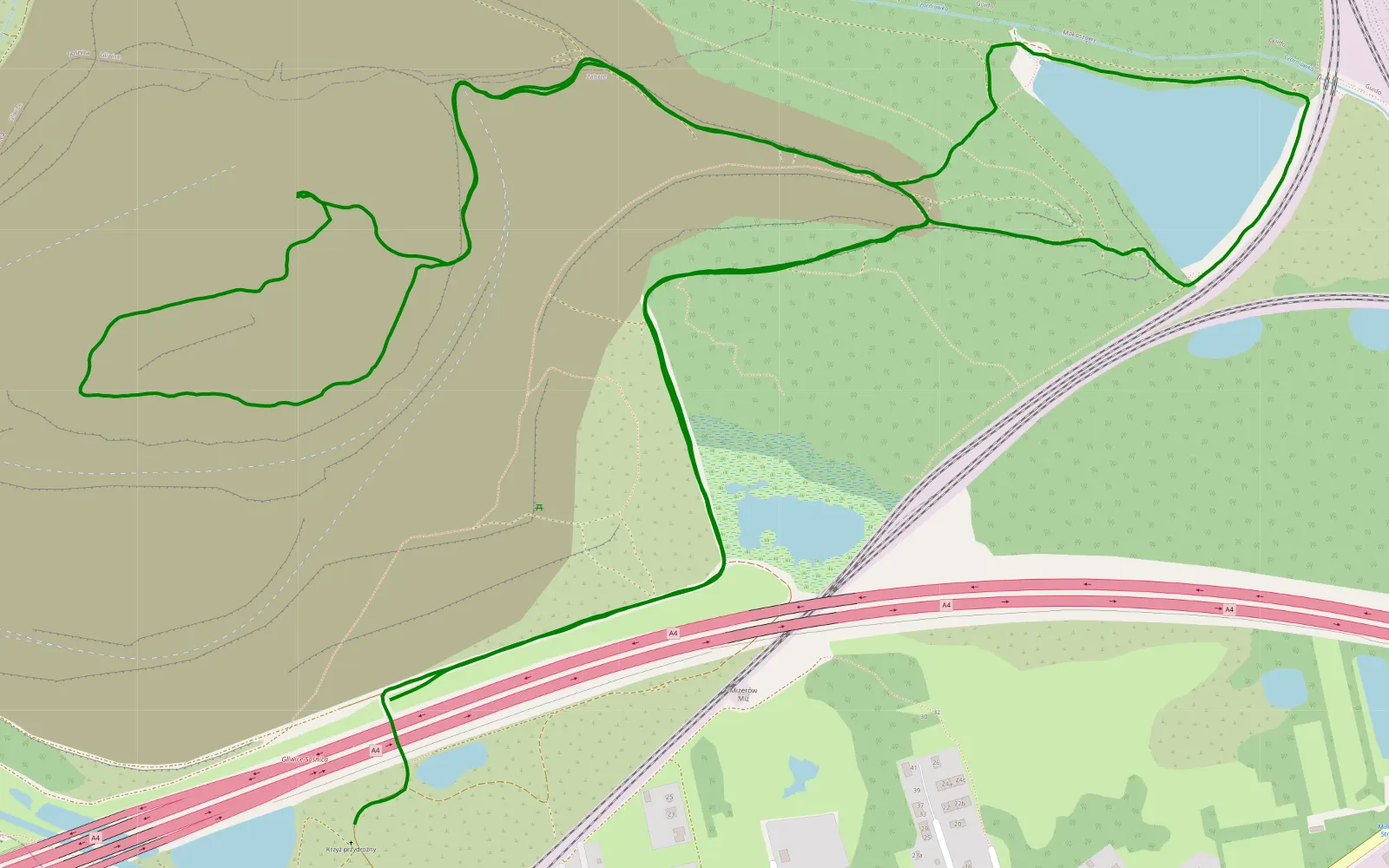 Map of Makoszowy 2 - 6.8 km offroad trail, Zabrze