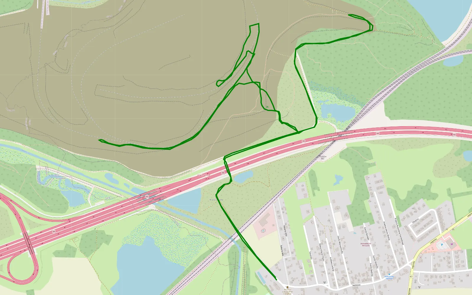 Map of HEJA HOŁDA V3 - 7.1 km offroad trail, Zabrze