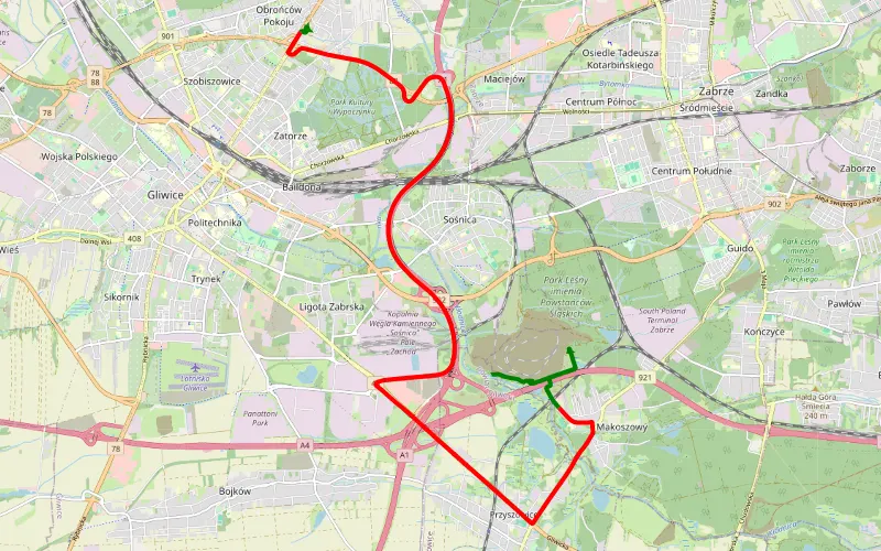 Obrońców Pokoju - Sośnica- Po Śniegu